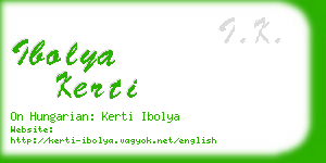 ibolya kerti business card